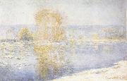 Claude Monet Floating Ice at Bennecourt oil painting picture wholesale